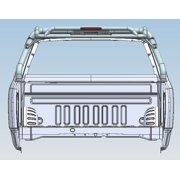 Black Horse ATLAS Roll Bar Black Compatible with 1999-2025 Ford F-250 Super Duty 1999-2025 Ford F-350 Super Duty 1999-2025 Ford F-450 Super Duty-RB-BA15B