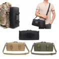 thumbnail image 1 of 3pcs Bolsas grandes impermeables shamjiam Bolsas de gadgets de utilidad de cinturo multiusos Bolso Molle grande a prueba de agua negro 36x15x10cm, 1 of 9