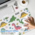 thumbnail image 4 of Long Mouse Pads for Desk,Dinosaur with ROAR Pattern Desk Mats on Top Of Desks, Desk Mouse Pad Extra Large with 3mm Non-Slip Base and Stitched Edge for Gaming,Office,Work,Home 31.5"x15.7", 4 of 6