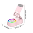 thumbnail image 3 of HaoXun Rotating Speaker Elevating Phone Stand - Power Bluetooth Speaker Mini Portable Ambient Light Multifunctional Desktop Bracket for Home Office Travel Parties Study, 3 of 6