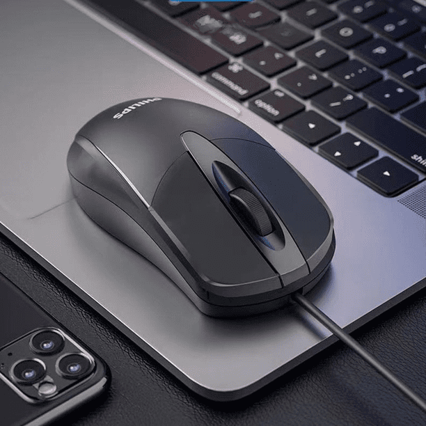 Adecuado para computadoras de escritorio portátiles Philips/Philips SPK7247, mouse con cable USB para oficina, hogar y negocios