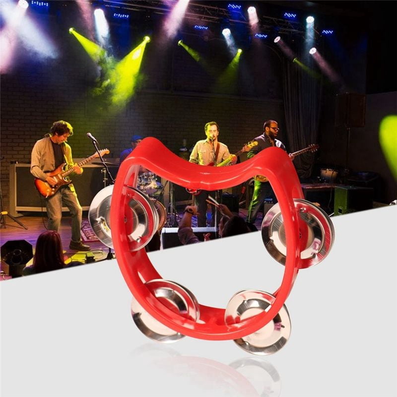 20Pcs Plastic Tambourine Musical Instruments, Mini Handheld Tambourines,Percussion Rhythm Party Musical Instruments
