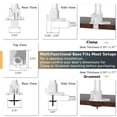 thumbnail image 6 of Monitor-Arm Ultrawide Heavy Duty 24-57'' - Aluminum Single Monitor Mount Holds up to 59.4lbs, Adjustable Desk Mount Stand, VESA75/100/200mm, White, 6 of 7