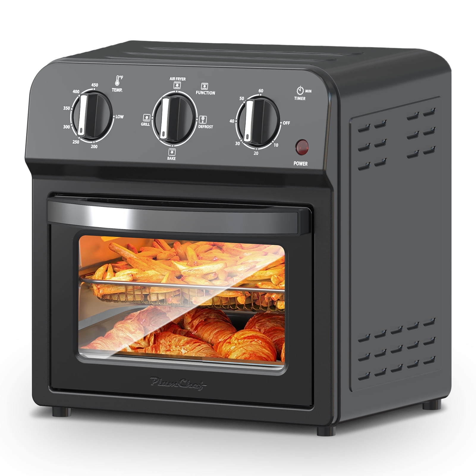 7-in-1 13-Quart Air Fryer & Oven, 360° hot air circulation, adjustable time and temperature control, multi-functional convection countertop oven
