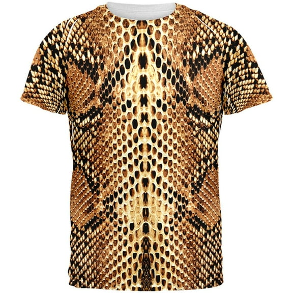 Halloween Rattlesnake Snake Snakeskin Costume All Over Mens T Shirt Multi MD