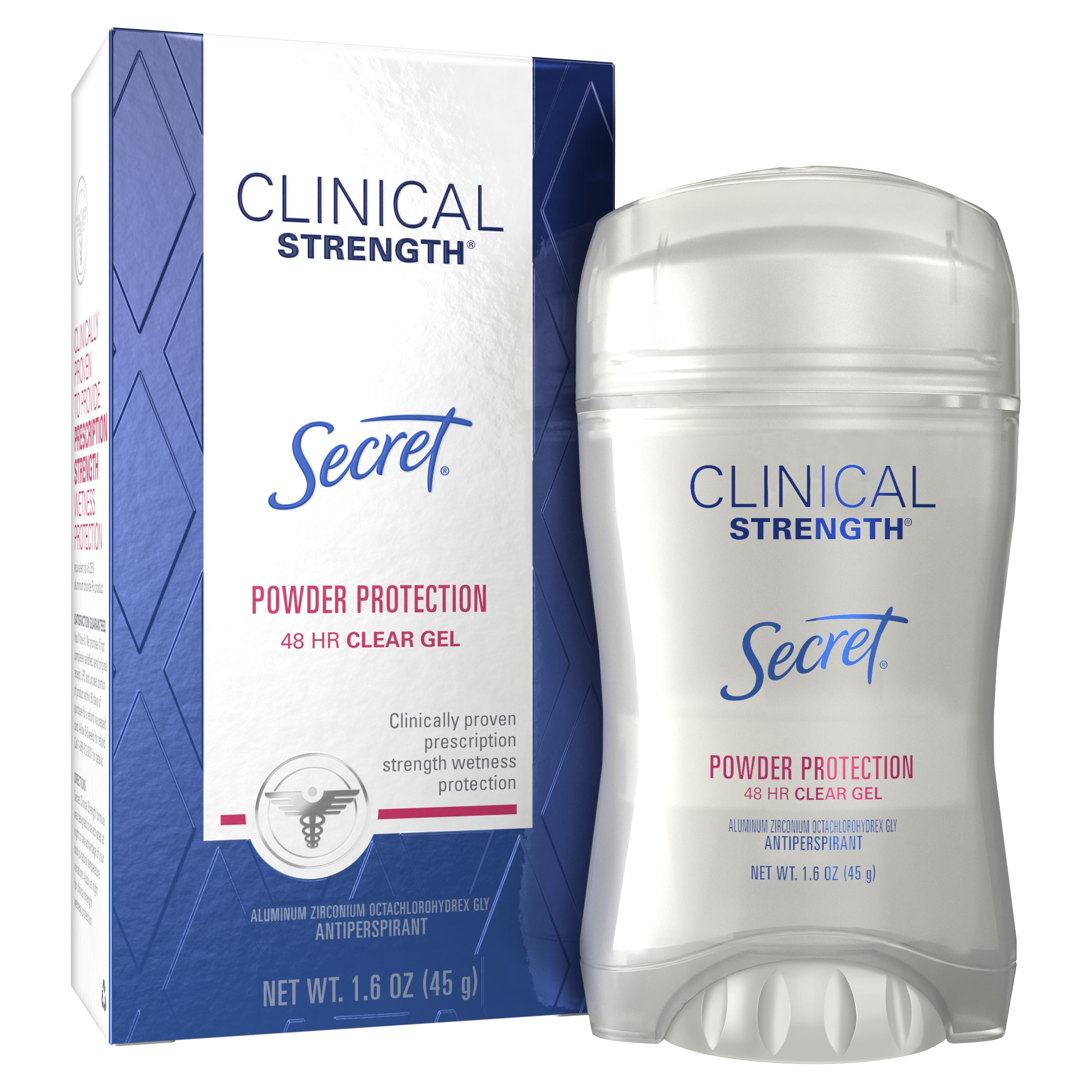 secret-clinical-strength-antiperspirant-deodorant-clear-gel-powder-protection-1-6-oz-walmart