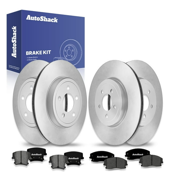AutoShack Front Vented & Rear Vented Brake Rotors   Ceramic Pads 12-PC Brake Kit Replacement for 2010 Dodge Charger 2016 Chrysler 300 2007-2008 Dodge Magnum