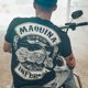 thumbnail image 2 of Camiseta de hombre Camisetas de hombre Ropa de calle Top de manga corta Rayas Anime Motocicleta Música Genial Secado rápido Suelto, 2 of 5