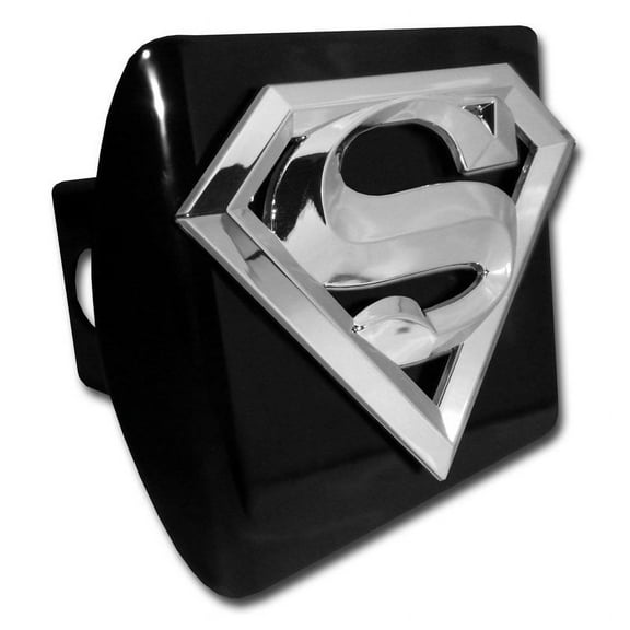 Superman Emblem on Black Hitch Cover