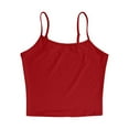 thumbnail image 6 of Mgmyaa Tank Top for Women Crew Neck Sleeveless Spaghetti Strap Camisole Tank Summer Clothes 2 Pack, 6 of 7