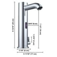 thumbnail image 6 of Aquaterior Automatic Sensor Bathroom Faucet Touchless Above Counter Sink Mixer 3.8 lbs, 6 of 9