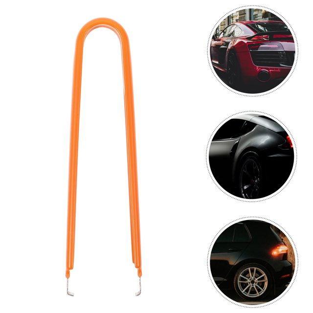 GAXIRE Fuse Puller Tool For Car Fuse Extraction Tool Designed For Mechanics 1Pcs Orange Stainless Steel PVC