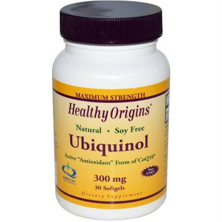 Healthy Origins Ubiquinol, Active Antioxidant form of CoQ10, 300mg, 30 CT