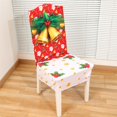 thumbnail image 4 of Chair Covers Compatible With Dining Room Set Of 4, Printed Chair Protectors Covers, Removable And Washable, 4 of 5