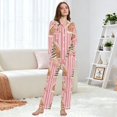 thumbnail image 6 of FORMRS Womens Pajama Set Long Sleeve Top and Pants with Pockets Soft Comfy Lounge Sleepwear, Sizes S-2XL, Gingerbread Houses, 6 of 7