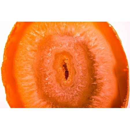 - Laminated Poster Gem Orange Semi Precious Stone Druze Agate Stone Poster Print 11 x 17