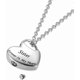thumbnail image 3 of Cremation Urn Necklace For Ashes Urn Jewelry,forever In My Heart Carved Stainless Steel Keepsake Waterproof Memorial Pendant For Mom & Dad With Fillin, 3 of 4