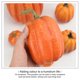 thumbnail image 5 of Yuarrent 7 piezas de decoración de calabaza artificial para Halloween, diseño de decoración de , fotografía, fiesta, comedor, cocina Kits de decoración para fiestas Amarillo, 5 of 6