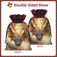 thumbnail image 2 of Rocae Golden Horned White Dragon Print Christmas Drawstring Linen Gift Bag with Drawstrings Treat Bag Goody Present Bags for Christmas Party Favor, 2 of 8
