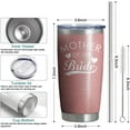 thumbnail image 4 of Bridal Shower,Bachelor Party,Bachelorette,Engagement,Wedding Gifts For Bride Gifts- Bride/Groom/Mother of Bride/Father of Bride/Mother of Groom/Father of Groom Tumbler Cup for Wedding Party, 4 of 5