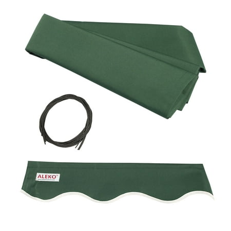 ALEKO 10'x8' Retractable Patio Awning Fabric Replacement, Green