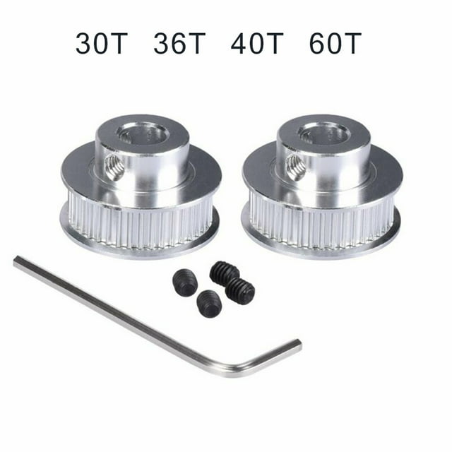 2Pcs BZ GT2 Synchronous Wheel 30/36/40/60 Teeth 5mm/8mm Bore Timing Pulley 6mm Width 3DPrinter Parts Gear Part auto_awesome ,Easy Installation