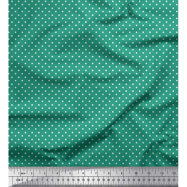 Soimoi Rayon Fabric Dots Dots Fabric Prints by Yard 42 Inch Wide