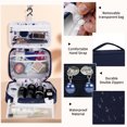 thumbnail image 3 of Toiletry Bag Hanging Travel Toiletry Bag for Man and Women Makeup Bag Waterproof Cosmetic Bag-Navy, 3 of 8