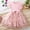Pink, variant on Kids Girls Floral Embroidered Tulle A-Line Dress with Bow Breathable Summer Party Dress Blue 3T,Size 6 T