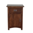 thumbnail image 3 of Crafters and Weavers Mission Quarter Sawn Oak 1 Door Drawer Nightstand in Walnut, 3 of 7