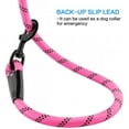 thumbnail image 7 of Syenll Rope Dog Leash, 5 ft Highly Reflective Threads Leash with Comfortable Padded Handle for Small Medium Large Dogs, Pink, 7 of 7