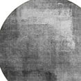 thumbnail image 4 of HomeRoots 586932 8 ft. Round Abstract Washable Indoor & Outdoor Area Rug, Gray, Silver & Charcoal, 4 of 5