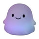 thumbnail image 2 of Luz nocturna de fantasmas de Halloween | Lámpara Pat de silicona suave | Sensor táctil recargable por USB | Linda decoración de calabaza | Iluminación ambiental cálida | Paquete de 2 | Amarillo, 2 of 6