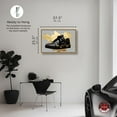 thumbnail image 5 of Golden Stark Black Sneaker Canvas Sneaker Art Prints by Notoriart, Gold Frame, 36" x 24", 5 of 7