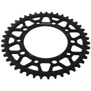 Supersprox Steel Sprocket Black 43T-RFE-1303-43-BLK Compatible With/Replacement For Honda CB500X ABS 2013-2018, CB500X 2013 -2018, CB500F ABS 2013 2014 2015 2016 2017 2018, CB600F 599 2004 2005 2006