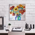 thumbnail image 5 of Epic Graffiti 'Happiness A' by St. Hilaire Elizabeth, Canvas Wall Art, 18"x18", 5 of 8