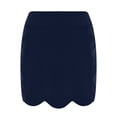 thumbnail image 4 of Wuxian Women'S Skirt Casual Plus Size Tennis Skirt Solid High Waisted Golf Skort With Pockets Stretchy Athletic Skirts For Workout Pickleball Running Skorts,Navy,S, 4 of 6