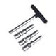 thumbnail image 2 of 4 Piezas Extractor de Bujías de Incandescencia Juego Universal de Sockets Metálicos Barra para Reparar Autos Kit para Mecánicos y Usuarios Domésticos, 2 of 9