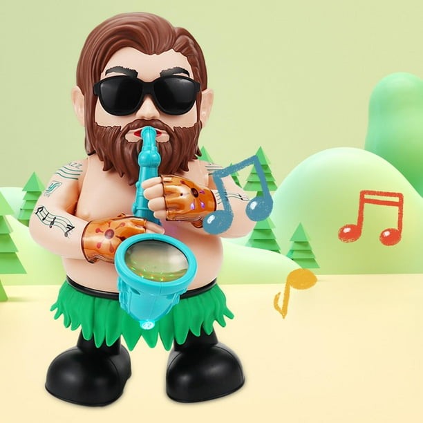 Divertidos juguetes de saxofonista de baile eléctrico, juguete de saxofón con luces y sonidos, juguete educativo para niños y niñas de 3 a 6 años,