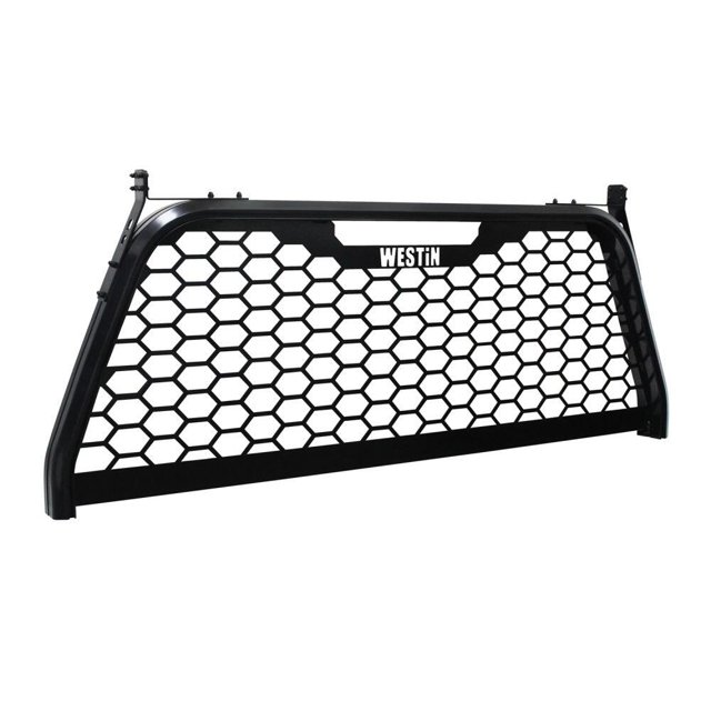 Westin Automotive Headache Rack 57-81055 HLR Truck Rack; Punch Style; Powder Coated; Black; Aluminum; Compatible With Tool Boxes; With Channels To Bolt Various Accessories; Mounts In Tie Down Location