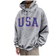 thumbnail image 1 of Men's Loose Printed Hooded Sweatshirt Men's Casual Fashion Sports Sweatshirt XL, 1 of 3