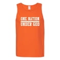 thumbnail image 2 of Wild Bobby One Nation Under God Inspirational/Christian Men Graphic Tank Top, Orange, Small, 2 of 5