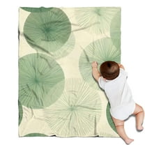 Green Tie Dye Overlay Pattern Blanket,Comfortable Soft Flannel Throw Blanket,All Season,Warm Lightweight Blankets for Sofa Bed Couch Living Room Chair,30"x40"