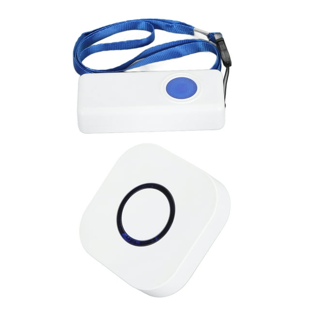 Caregiver Pager, Call Buttons for Elderly Monitoring SOS Alert System, 4 Level Volume Adjustment Portable Alarm Indoor Room Bed Alarms for Home Patient Dementia