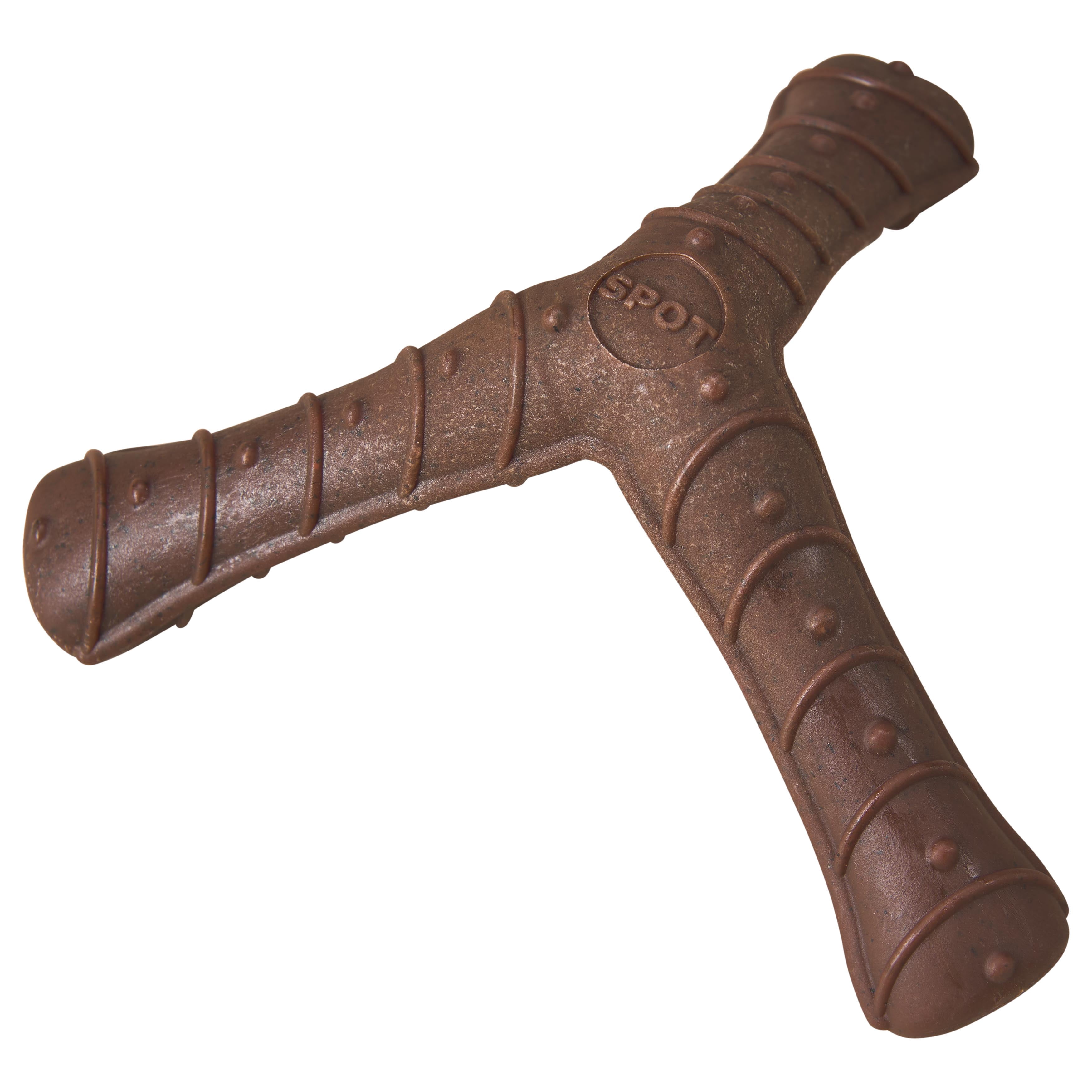 SPOT Bam-Bones Plus Tripod 5" Dog Chew Toy with Bison Flavor