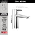 thumbnail image 7 of Delta Faucet 571-BLMPU-DST Galeon Single Handle Bathroom Faucet, 7 of 7
