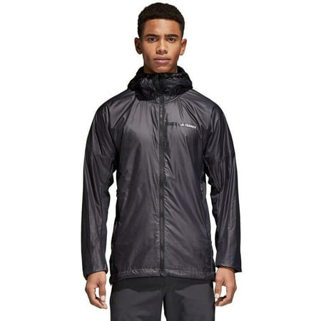 adidas Men's Agravic Alpha Shield Terrex Polartec Jacket, Black Medium