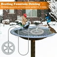 thumbnail image 3 of 70W Pond De-Ice Heater Thermostatically Controlled Energy-efficient Bird Bath Ice Melter Anti-rust Bird Bath Heater, 3 of 7
