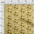 thumbnail image 2 of oneOone Cotton Silk Yellow Fabric Birds Rooster Sewing Fabric By The Yard Printed Diy Clothing Sewing Supplies 42 Inch Wide, 2 of 5