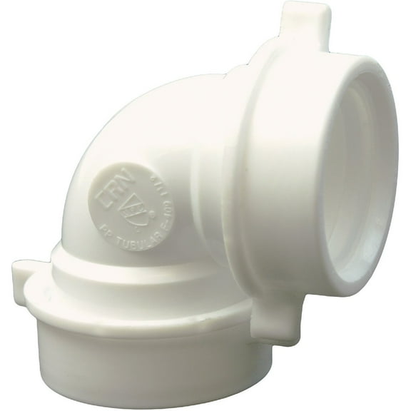 Lasco 1-1/2 In. White Plastic Elbow 03-4261